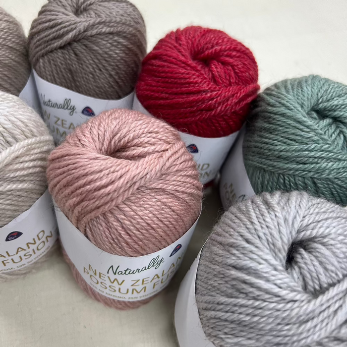 Possum Fusion 8ply-Yarn-Wentworth Distributors-Oatmeal (001)-Wild & Woolly Yarns