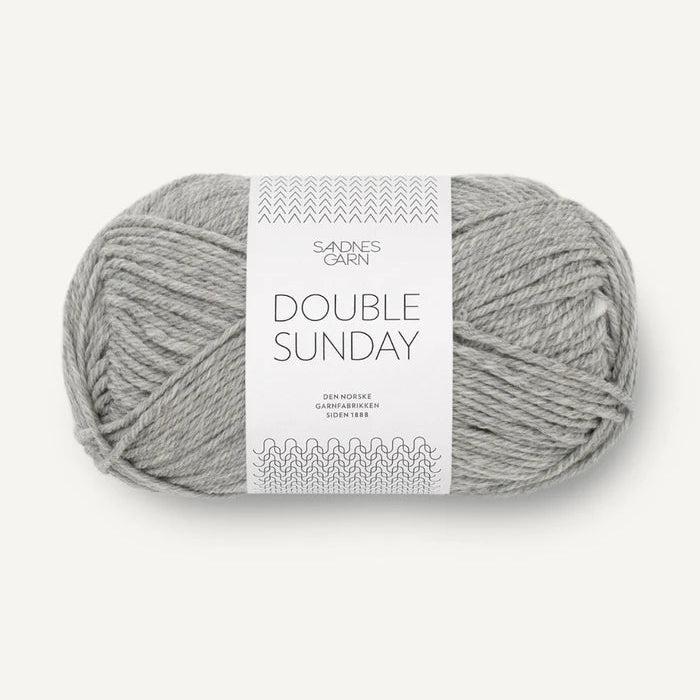 Sandnes Garn Double Sunday - 8ply-Yarn-Sandnes Garn-Mottled Grey (1042)-Wild & Woolly Yarns
