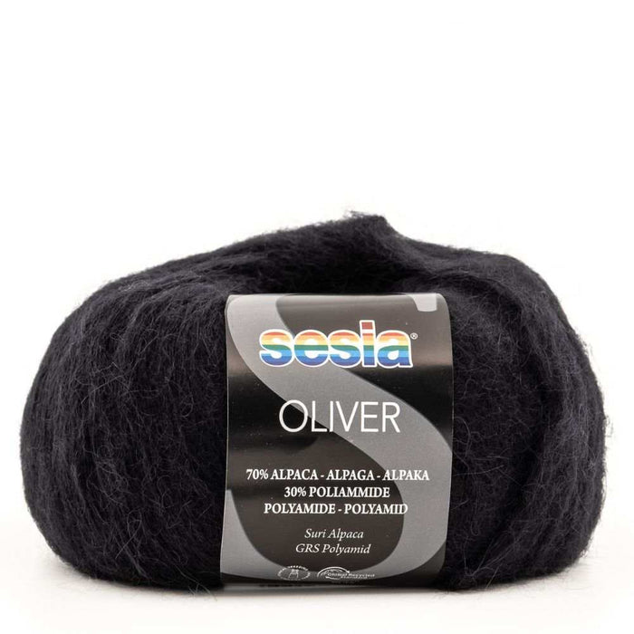 Sesia Oliver Suri Alpaca - 2ply-Yarn-Wentworth Distributors-Midnight Express (0067)-Wild & Woolly Yarns