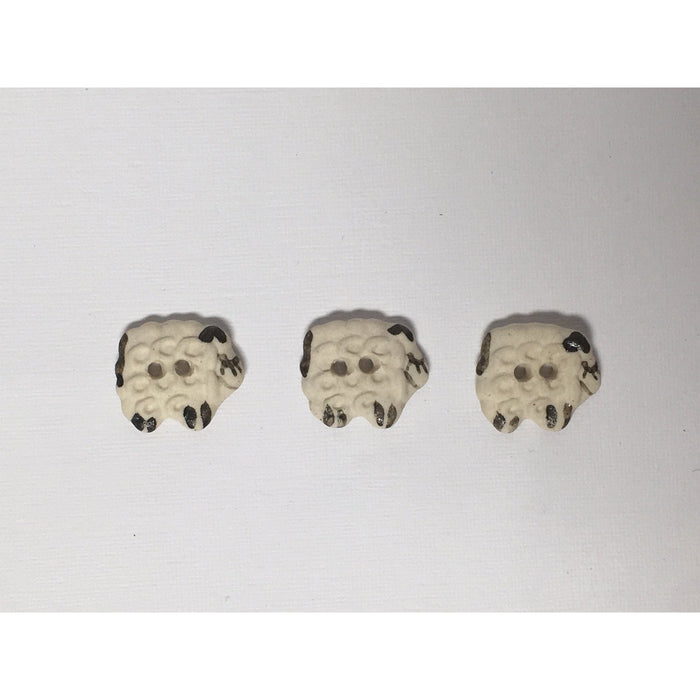 Handmade Sheep Buttons-buttons-Wild and Woolly Yarns