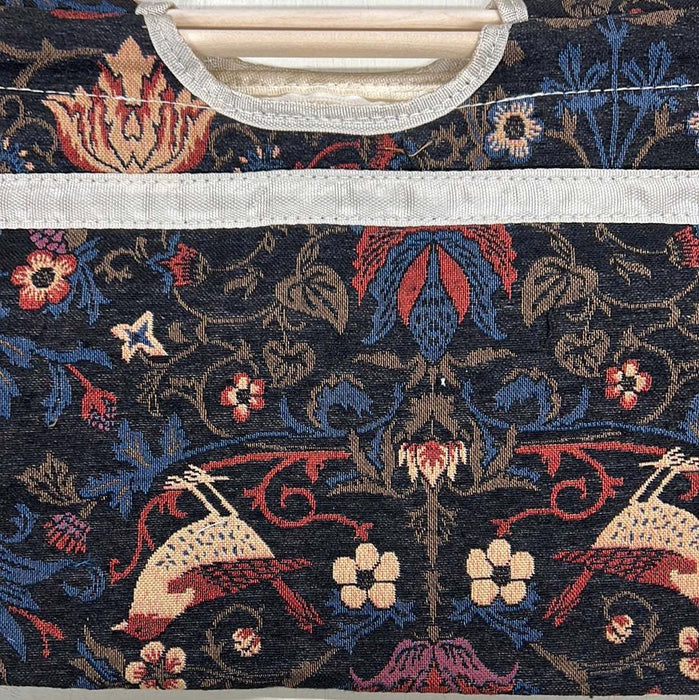 Knitting Storage Bag - Wooden Handle-needles & accessories-Countrywide Yarns-Design 4 - Birds-Wild & Woolly Yarns