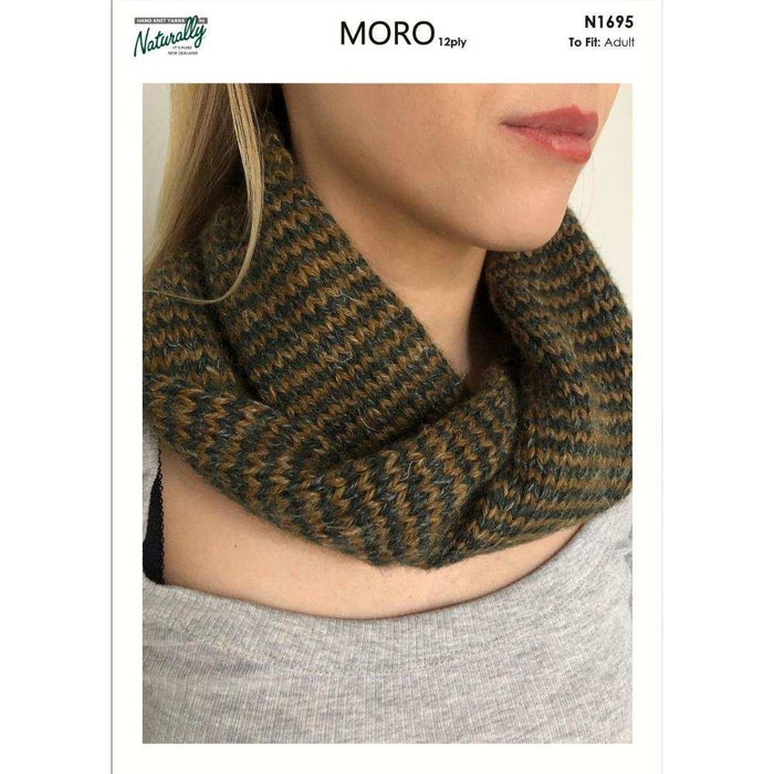 Twisted Tube Cowl Knitting Pattern (N1695)-Pattern-Wild and Woolly Yarns