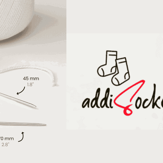 addiSockwonder Needles circular knitting needle for small circumferences with two different needle tip lengths