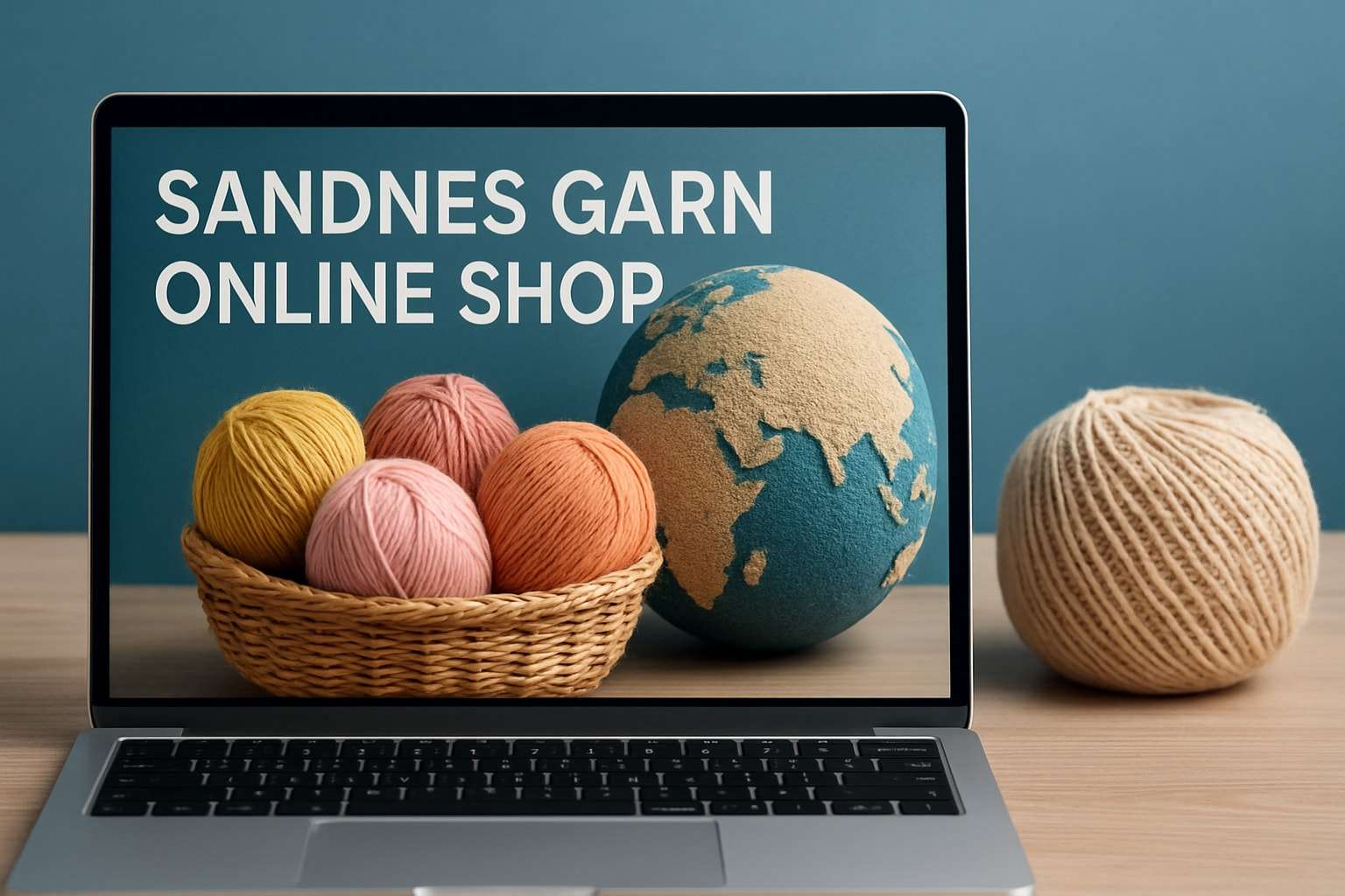 High-quality close-up of Sandnes Garn yarn skeins in various colors at an online shop