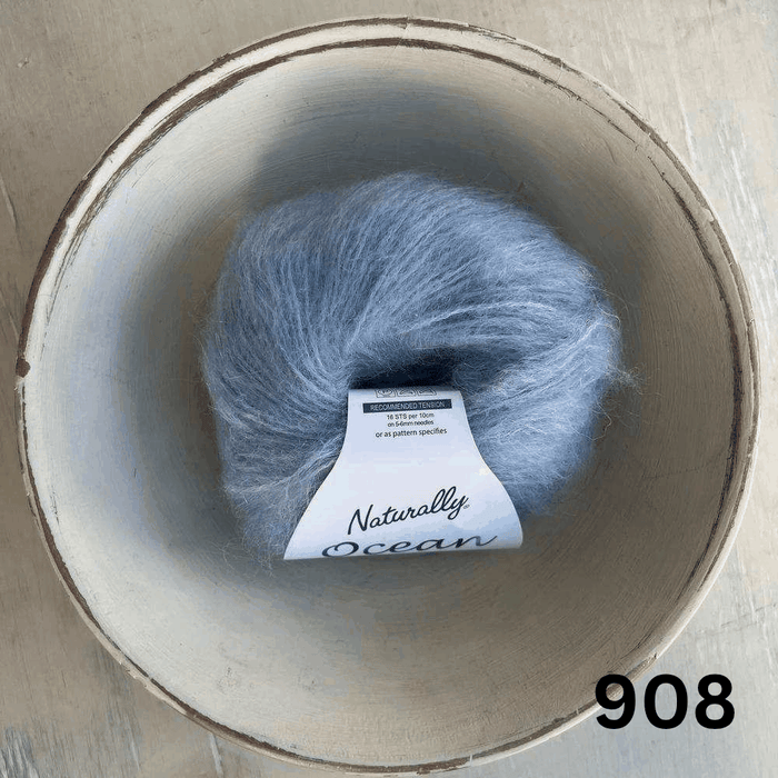 Naturally Ocean 12ply | 12 Ply Mohair & Silk Yarn