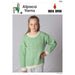 Two-colour slip stitch children's sweater with round neckline and long sleeves knitted in Inca Spun Worsted yarn