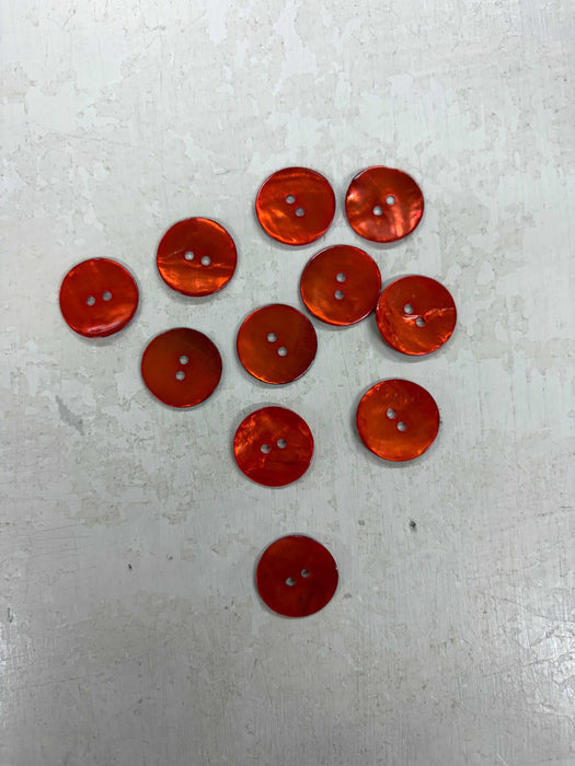 Agoya Shell Buttons - Orange (20.5mm)