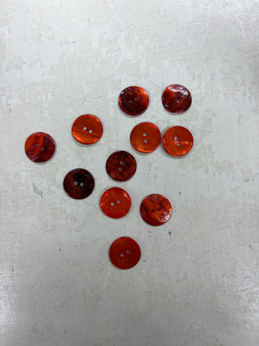 Agoya Shell Buttons - Orange (20.5mm)