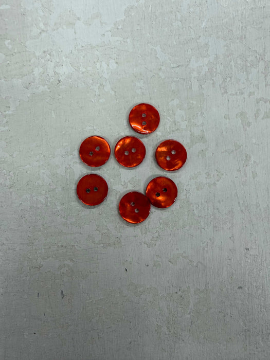 Agoya Shell Buttons - Orange (15mm)