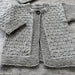 Mika Petite baby cardigan and hat knitted in soft New Zealand Merino 4ply yarn