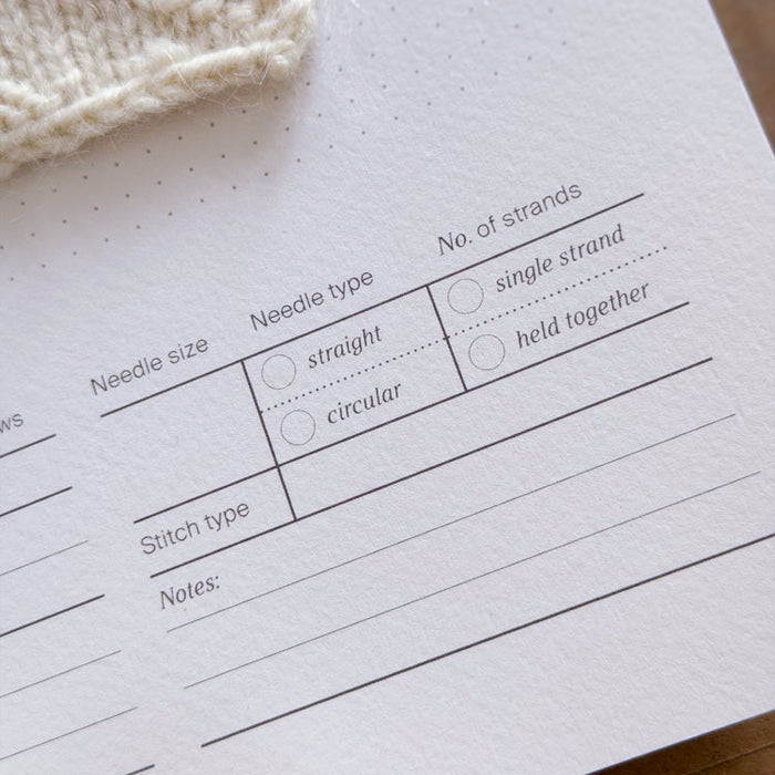 Knit Notes Record / A4