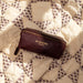 Project 36 Knitting Project Bag in dark cherry handcrafted leather with metal zipper and compartments