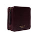 Project 83 needle organizer in dark cherry leather, compact and spacious for interchangeable circular needles.