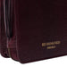 Project 83 needle organizer in dark cherry leather with compartments for interchangeable circular needles
