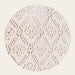 Elegant V neck, eyelet knit sweater in luxury merino crepe with lace pattern and relaxed fit