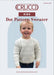 Children's grey V neck top down sweater with Fair Isle-inspired dot pattern in Crucci Greywacke Naturals 4ply yarn