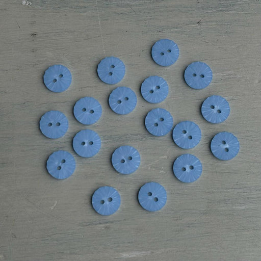 Abbey 2-Hole Buttons – Baby Blue-Buttons-Trendy Trims-13 mm (20L)-Wild & Woolly Yarns