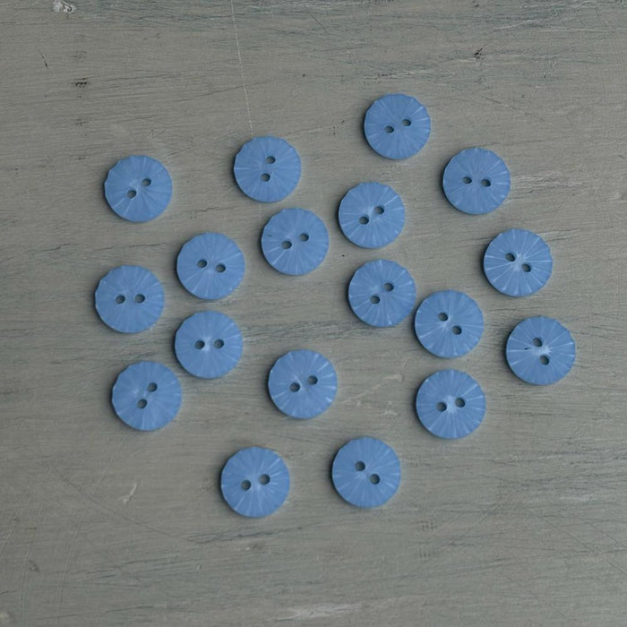 Abbey 2-Hole Buttons – Baby Blue-Buttons-Trendy Trims-13 mm (20L)-Wild & Woolly Yarns