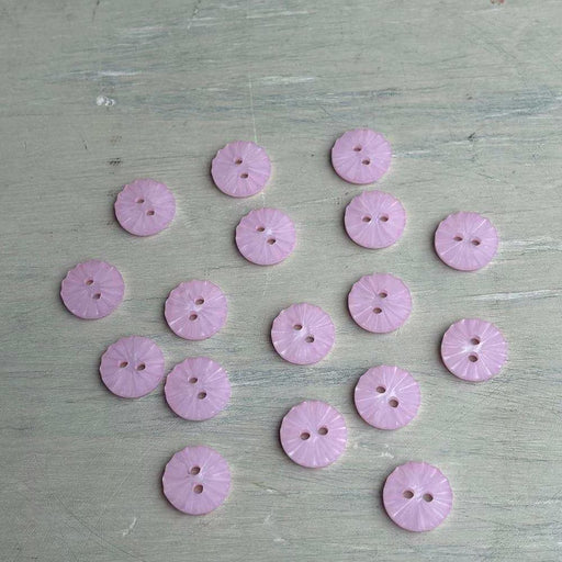 Abbey 2-Hole Buttons – Baby Pink-Buttons-Trendy Trims-13 mm (20L)-Wild & Woolly Yarns