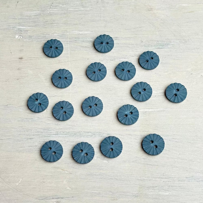 Abbey 2-Hole Buttons – Duck Egg-Buttons-Trendy Trims-13 mm (20L)-Wild & Woolly Yarns