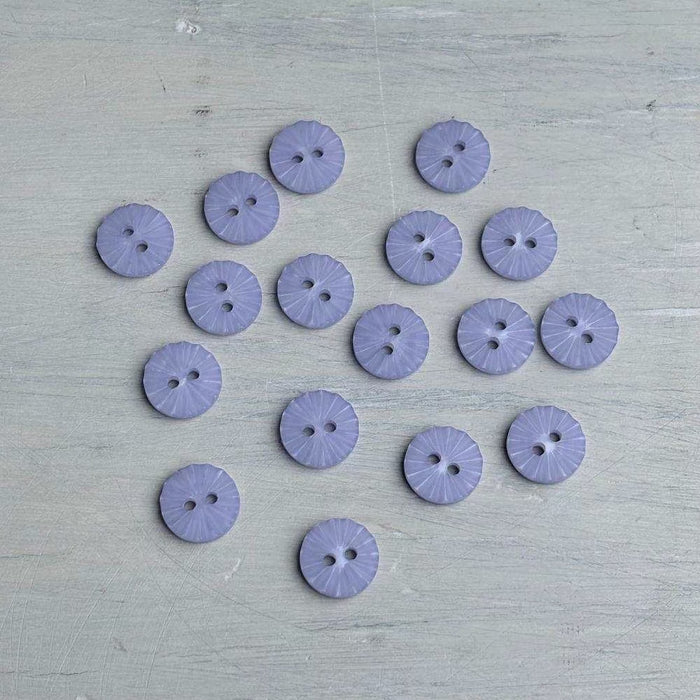 Abbey 2-Hole Buttons – Silver-Buttons-Trendy Trims-13 mm (20L)-Wild & Woolly Yarns