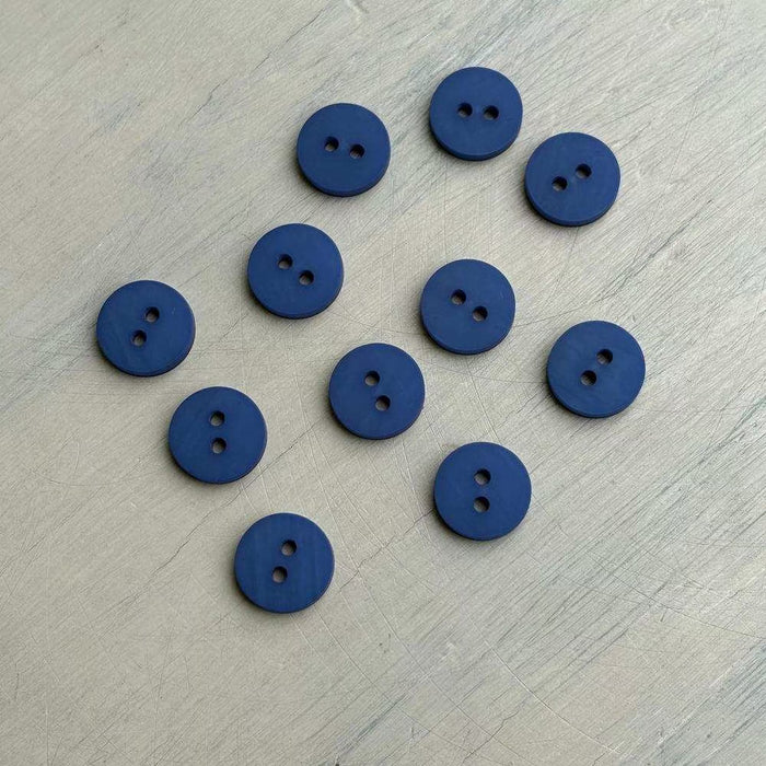 Abbey Lana Gatto Merinocot Matte Buttons – Denim-Buttons-Trendy Trims-11.5 mm (18L)-Wild & Woolly Yarns