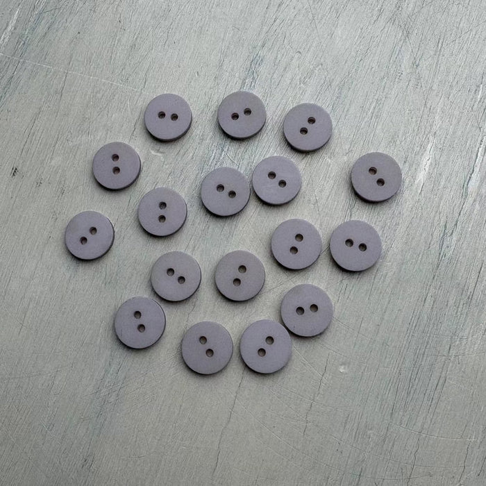 Abbey Lana Gatto Merinocot Matte Buttons – Pumice-Buttons-Trendy Trims-11.5 mm (18L)-Wild & Woolly Yarns