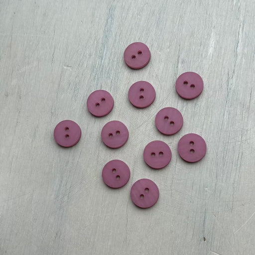 Abbey Lana Gatto Merinocot Matte Buttons – Rose-Buttons-Trendy Trims-11.5 mm (18L)-Wild & Woolly Yarns