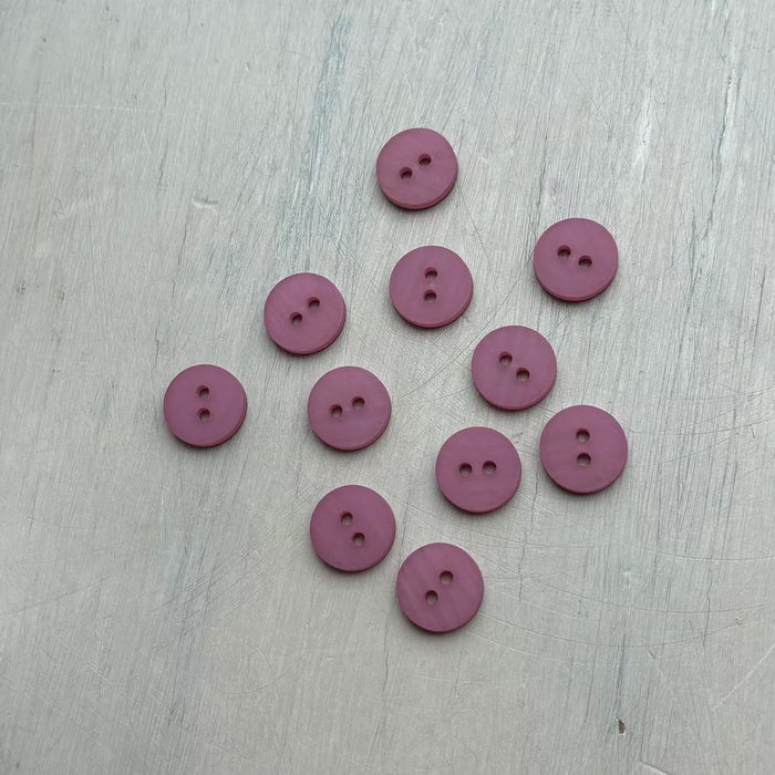 Abbey Lana Gatto Merinocot Matte Buttons – Rose-Buttons-Trendy Trims-11.5 mm (18L)-Wild & Woolly Yarns