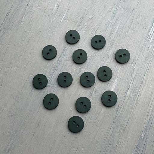 Abbey Lana Gatto Merinocot Matte Buttons – Sage-Buttons-Trendy Trims-11.5 mm (18L)-Wild & Woolly Yarns