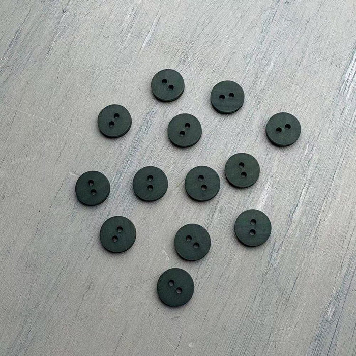 Abbey Lana Gatto Merinocot Matte Buttons – Sage-Buttons-Trendy Trims-11.5 mm (18L)-Wild & Woolly Yarns