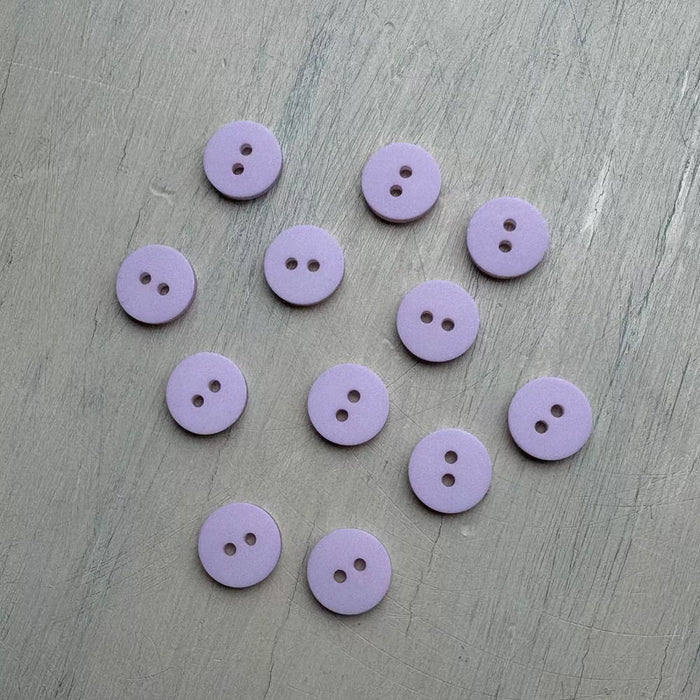 Abbey Lana Gatto Merinocot Matte Buttons – Soft Pink-Buttons-Trendy Trims-11.5 mm (18L)-Wild & Woolly Yarns