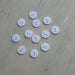 Abbey Lana Gatto Merinocot Matte Buttons – White-Buttons-Trendy Trims-11.5 mm (18L)-Wild & Woolly Yarns