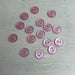 Abbey Purely Wool 2-Hole Buttons – Carnation-Buttons-Trendy Trims-11.5 mm (18L)-Wild & Woolly Yarns