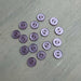 Abbey Purely Wool 2-Hole Buttons – Light Lilac-Buttons-Trendy Trims-11.5 mm (18L)-Wild & Woolly Yarns