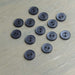 Abbey Purely Wool 2-Hole Buttons – Platinum Grey-Buttons-Trendy Trims-11.5 mm (18L)-Wild & Woolly Yarns