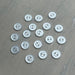 Abbey Purely Wool 2-Hole Buttons – White-Buttons-Trendy Trims-14 mm (22L)-Wild & Woolly Yarns