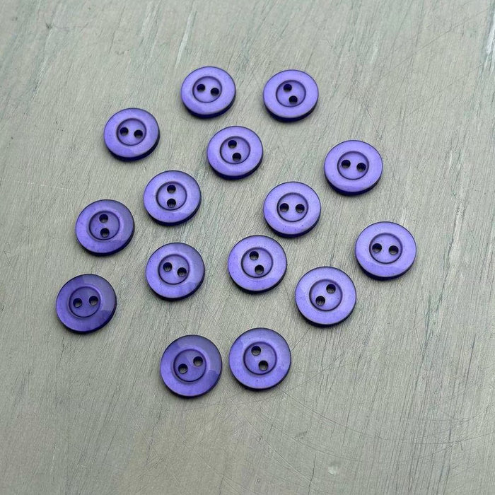 Abbey Purely Wool 2-Hole Buttons – Wisteria-Buttons-Trendy Trims-11.5 mm (18L)-Wild & Woolly Yarns