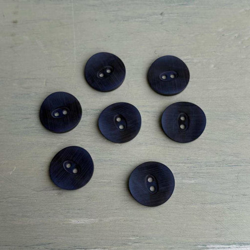 Abbey Rowan Big Wool Light Concave Buttons – Blue Velvet-Buttons-Trendy Trims-18 mm (28L)-Wild & Woolly Yarns