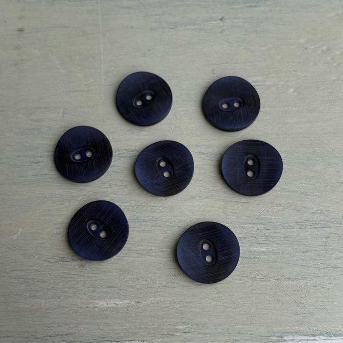 Abbey Rowan Big Wool Light Concave Buttons – Blue Velvet-Buttons-Trendy Trims-18 mm (28L)-Wild & Woolly Yarns