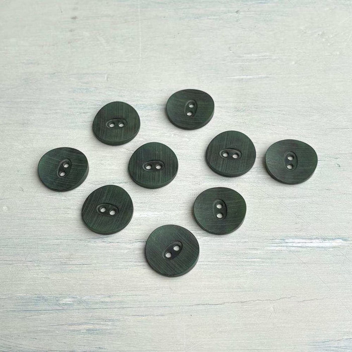 Abbey Rowan Big Wool Light Concave Buttons – Forest-Buttons-Trendy Trims-18 mm (28L)-Wild & Woolly Yarns