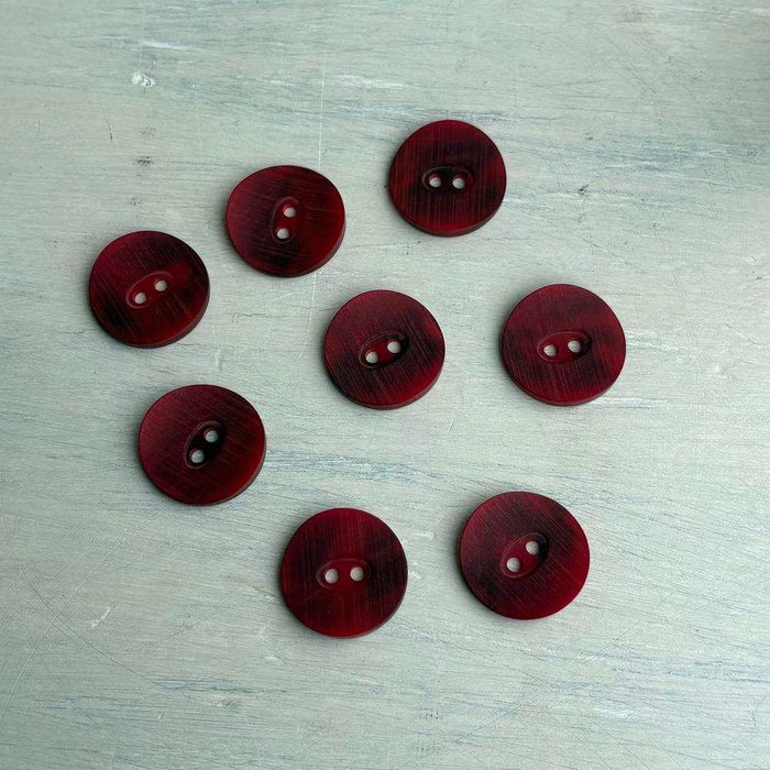 Abbey Rowan Big Wool Light Concave Buttons – Lipstick-Buttons-Trendy Trims-18 mm (28L)-Wild & Woolly Yarns