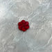 Buttons Flower Red (18mm)-Buttons & Snaps-Wild and Woolly Yarns