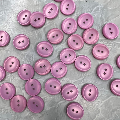 Buttons Frosted Dusty Pink (18mm)-Buttons & Snaps-Wild and Woolly Yarns