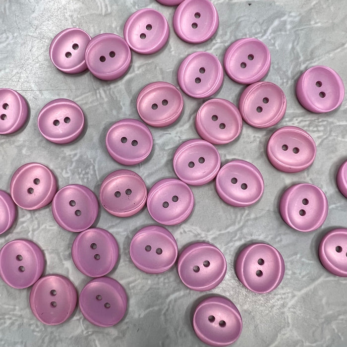 Buttons Frosted Dusty Pink (18mm)-Buttons & Snaps-Wild and Woolly Yarns