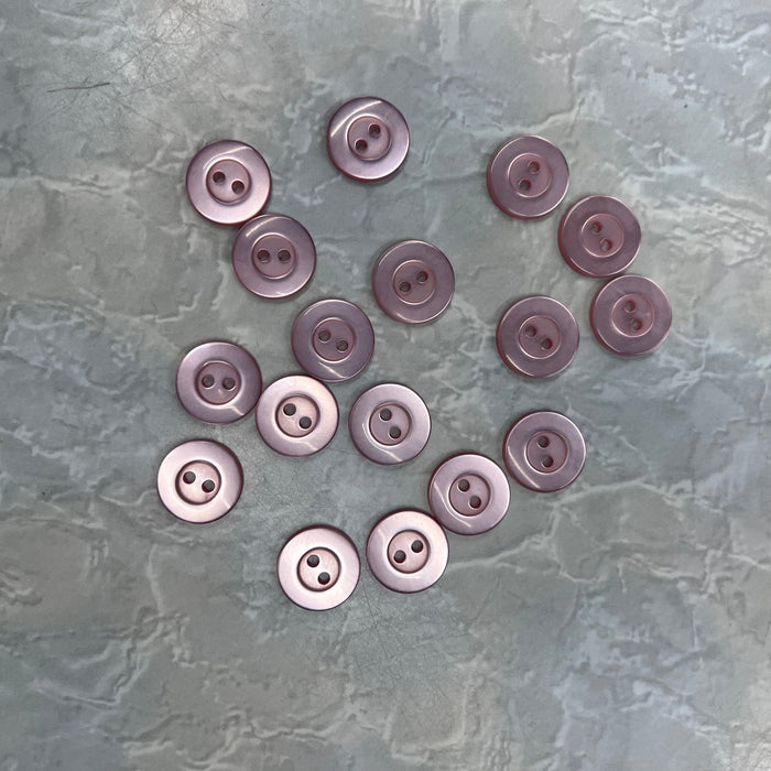 Buttons Frosted Pink (18mm)-Buttons & Snaps-Wild and Woolly Yarns