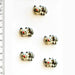 Handmade Buttons B&W Cats - Set of 5 (L034)-Buttons & Snaps-Wentworth Distributors-Wild & Woolly Yarns
