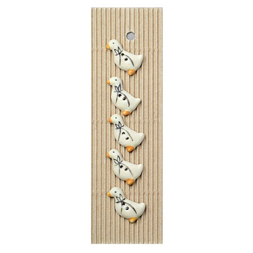 Handmade Buttons Geese - Set of 5 (L165)-Buttons & Snaps-Wentworth Distributors-Wild & Woolly Yarns