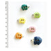 Handmade Buttons Hedgehog - Set of 5 (L115)-Buttons & Snaps-Wentworth Distributors-Wild & Woolly Yarns