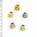 Handmade Buttons Ladybirds - Set of 5 (L005)-Buttons & Snaps-Wild and Woolly Yarns